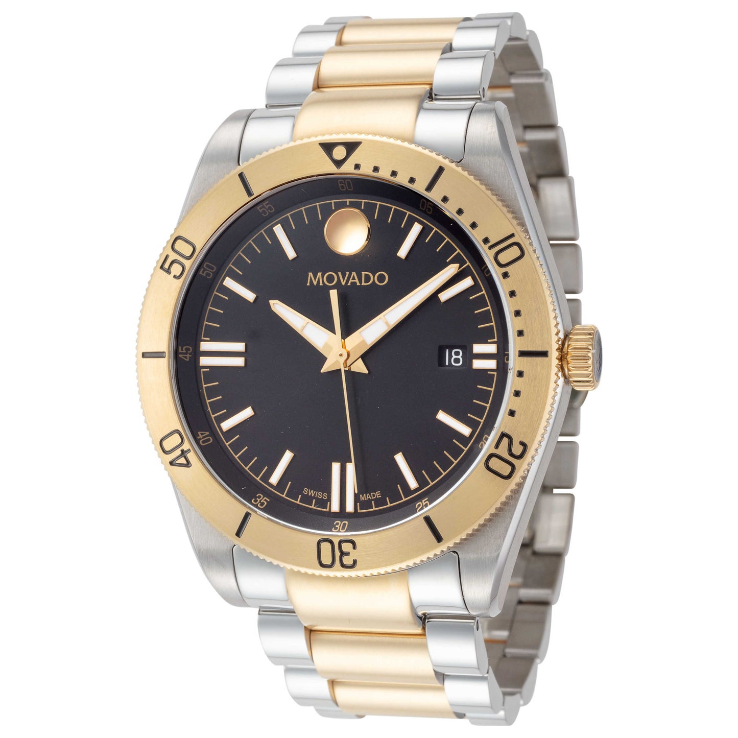 Front view of Movado Sport Men's Quartz Watch 0607437