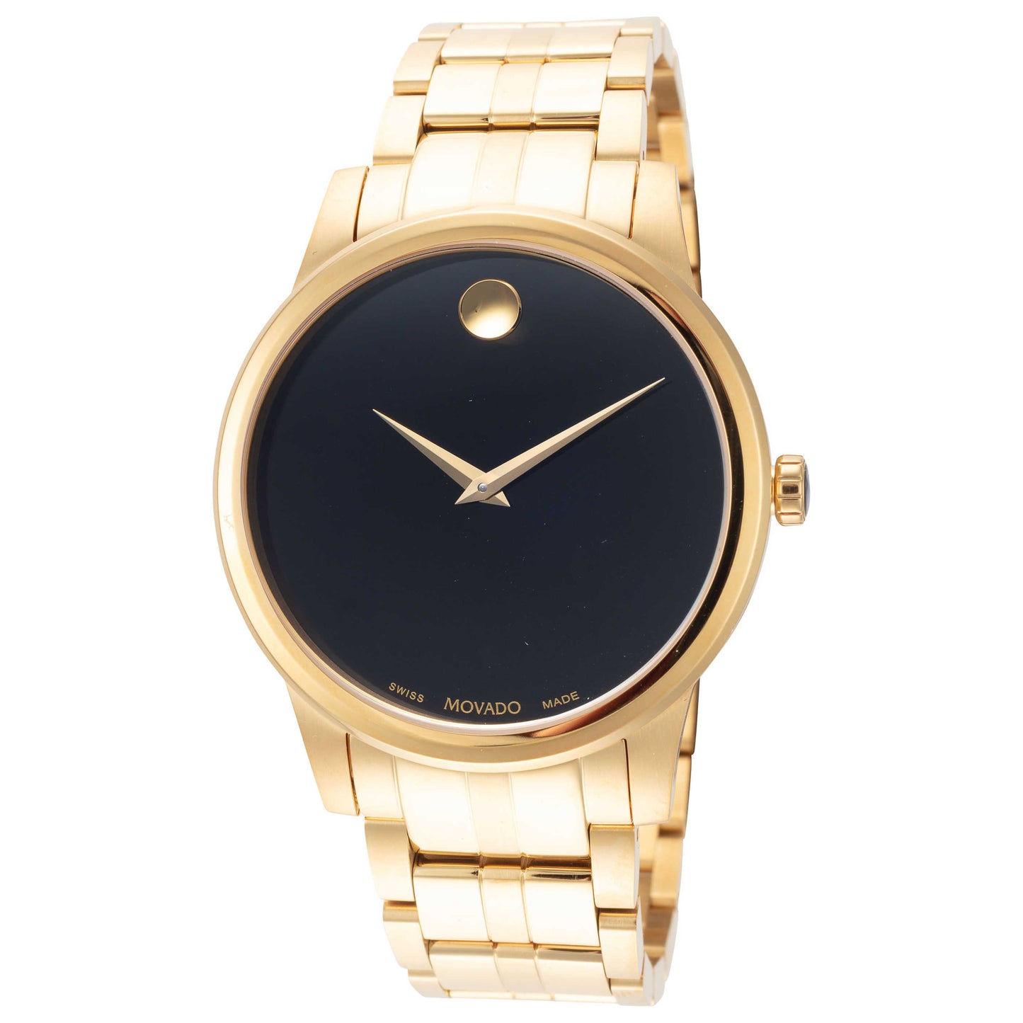 Front view of Movado Classic Men's Quartz Watch 0607535