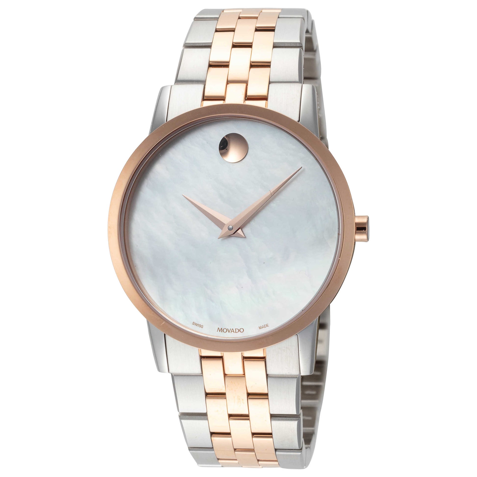 Front view of Movado Museum Women's Quartz Watch 0607629