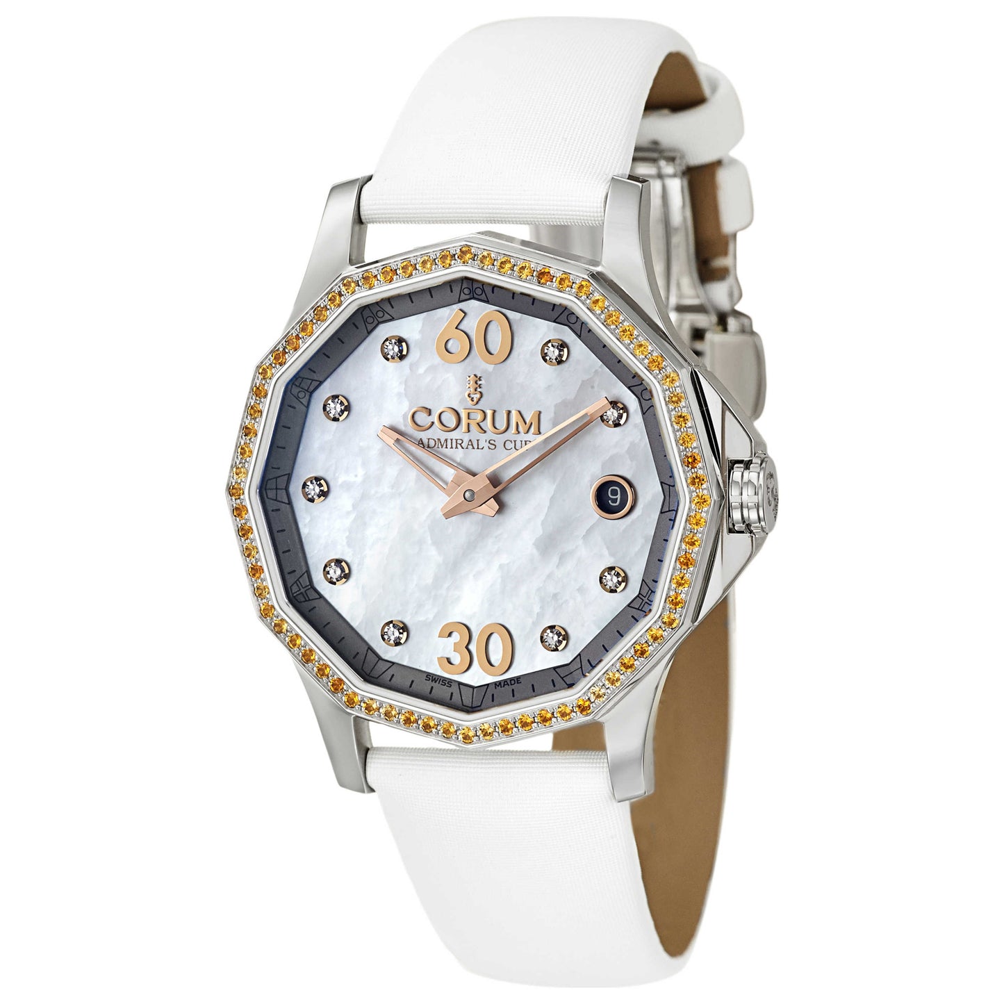 Front view of Corum Admiral's Cup Women's Automatic Watch 082-102-47-0F49-PN09