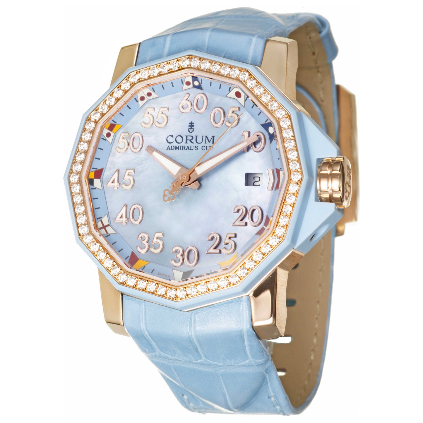 Front view of Corum Admiral's Cup Women's Automatic Watch 082-953-85-0091-PN35