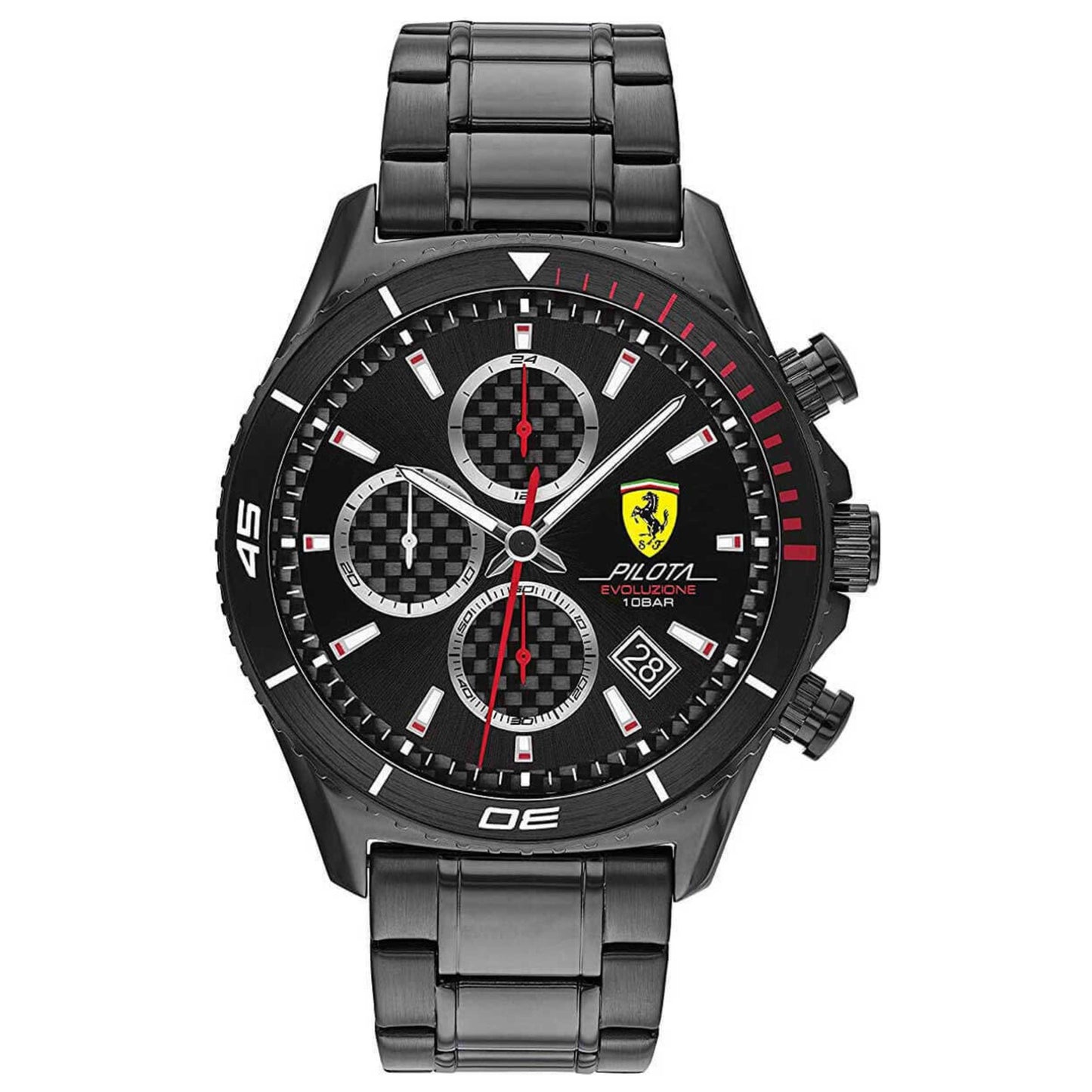 Front view of Scuderia Ferrari Pilota Evo Men's Quartz Watch 0830771