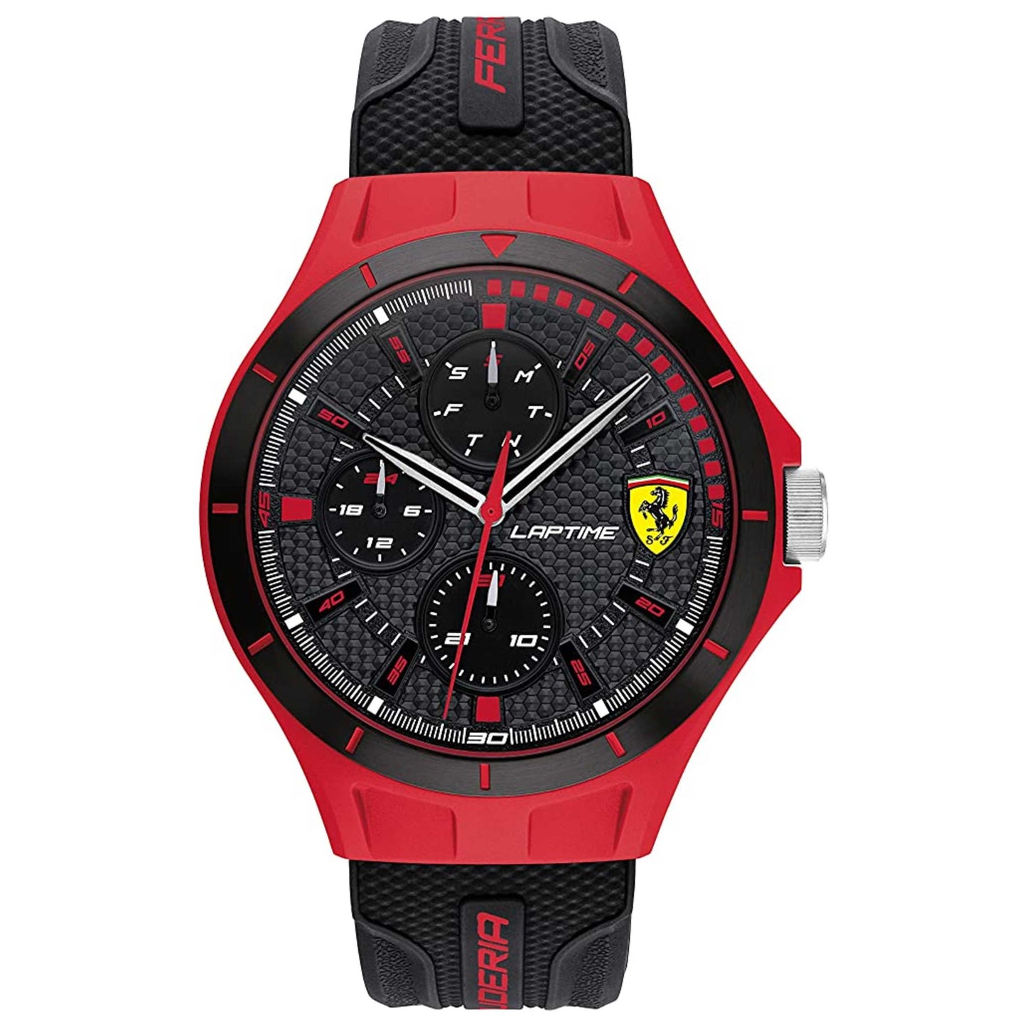 Front view of Scuderia Ferrari Lap Time Men's Quartz Watch 0830862