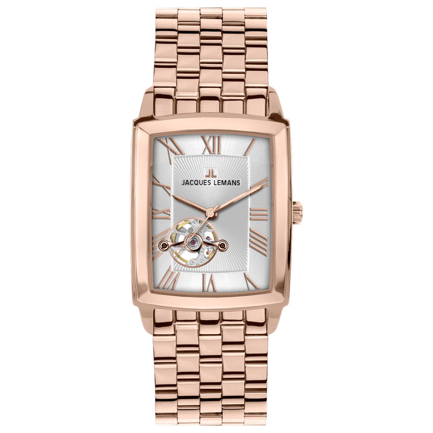 Front view of Jacques Lemans Bienne Men's Automatic Watch 1-1610J