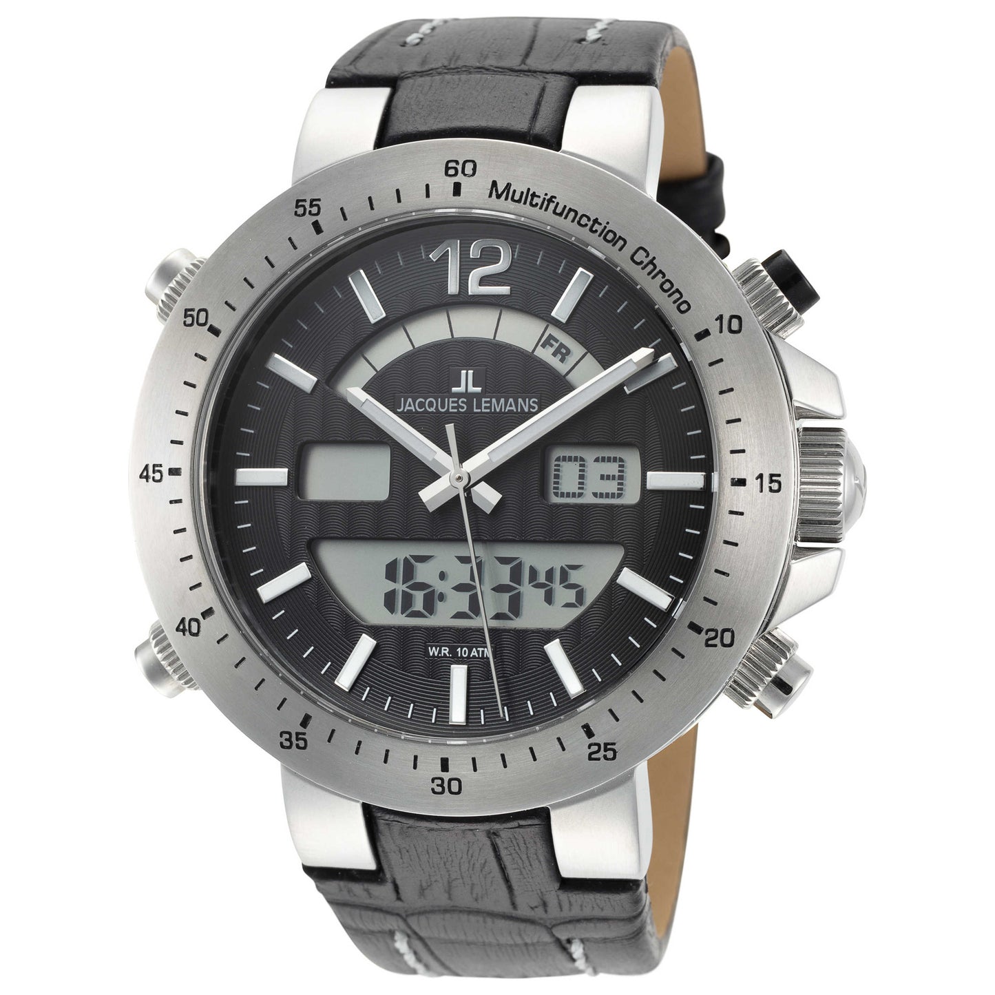Front view of Jacques Lemans Milano Men's Quartz Watch 1-1713A