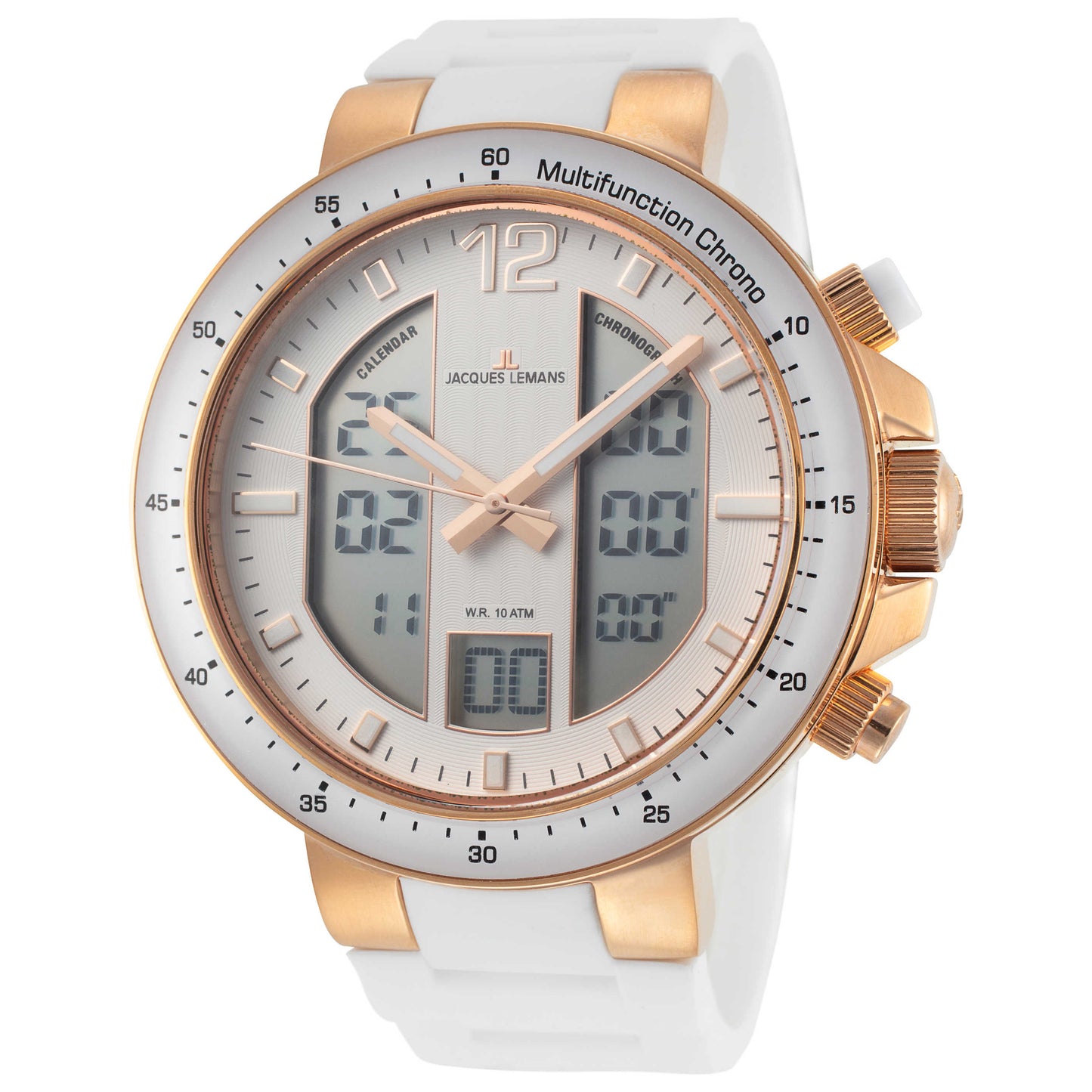 Front view of Jacques Lemans Milano Men's Quartz Watch 1-1726E