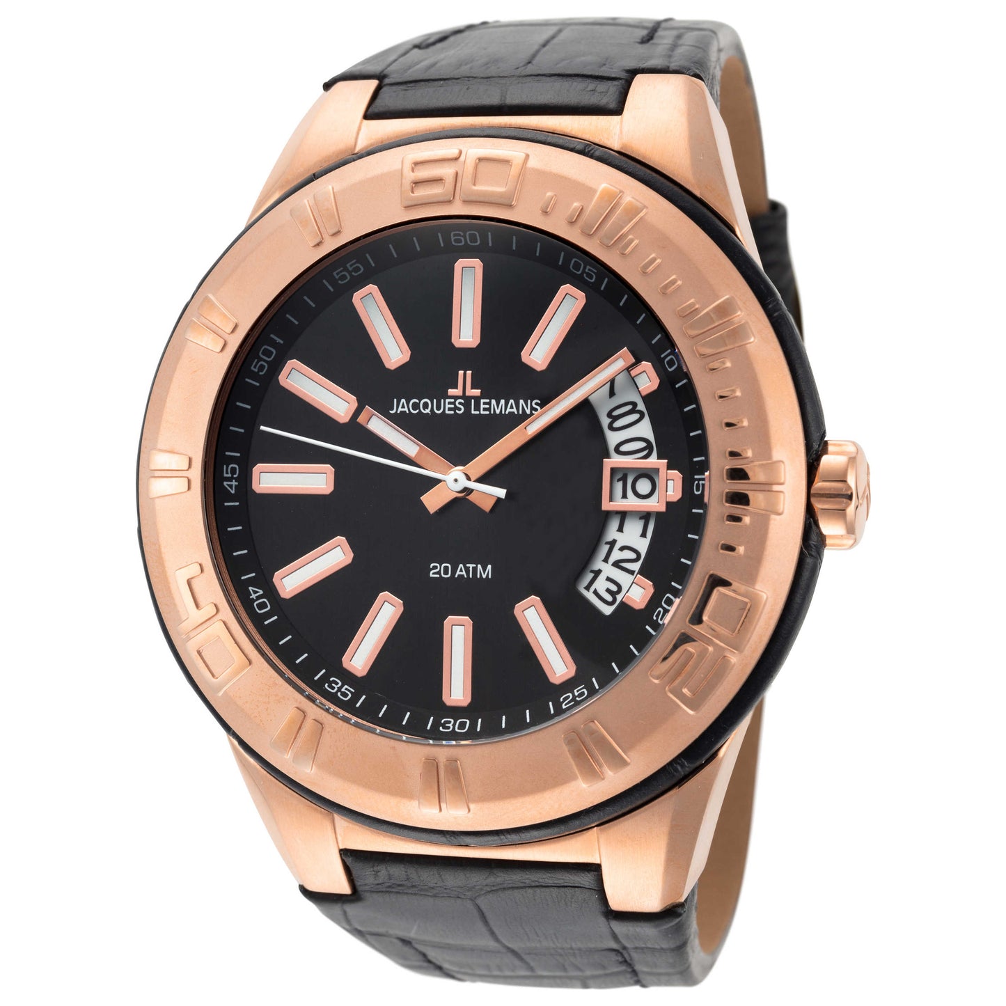 Front view of Jacques Lemans Miami Unisex Quartz Watch 1-1770G