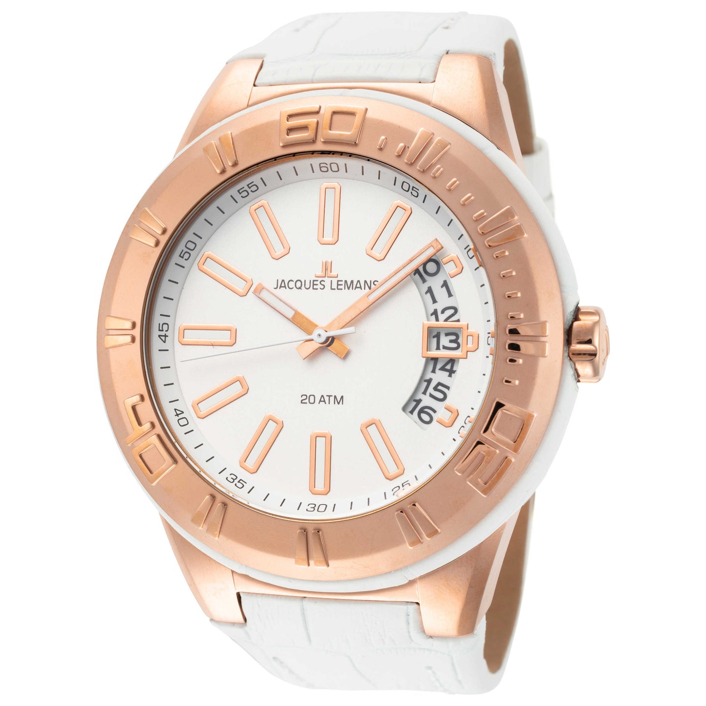 Front view of Jacques Lemans Miami Unisex Quartz Watch 1-1770H