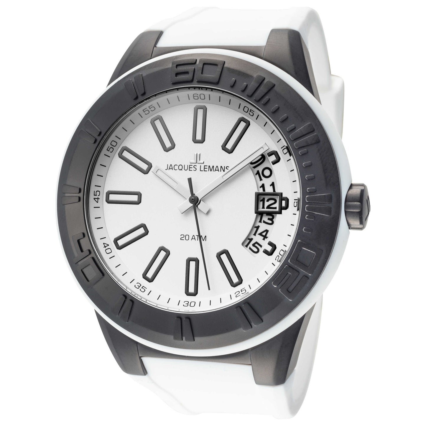 Front view of Jacques Lemans Miami Men's Quartz Watch 1-1784J