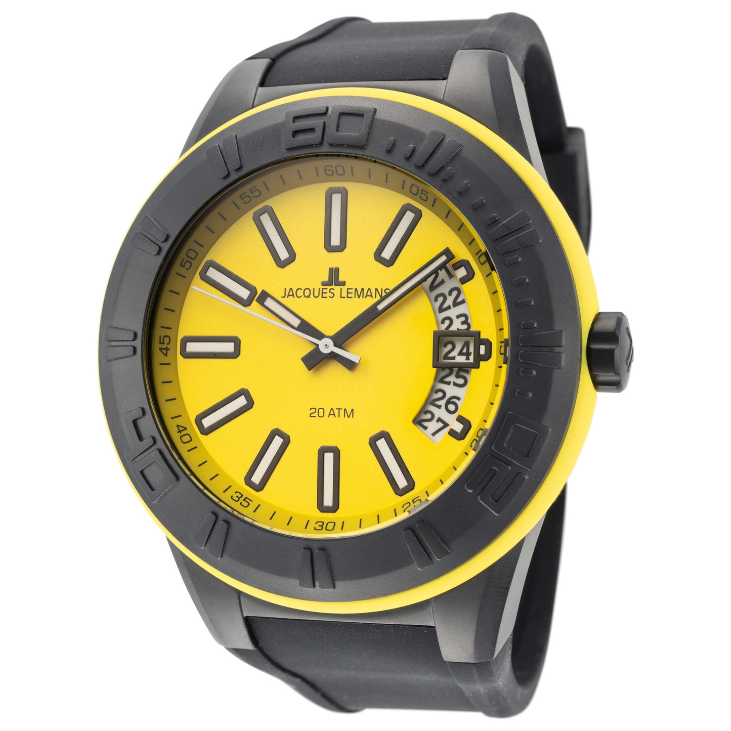 Front view of Jacques Lemans Miami Men's Quartz Watch 1-1784L