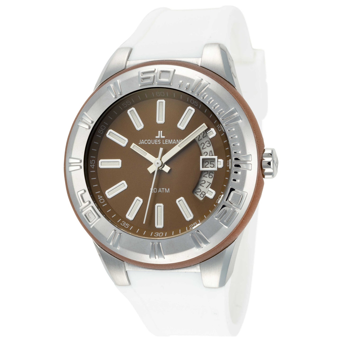 Front view of Jacques Lemans Miami Unisex Quartz Watch 1-1785D