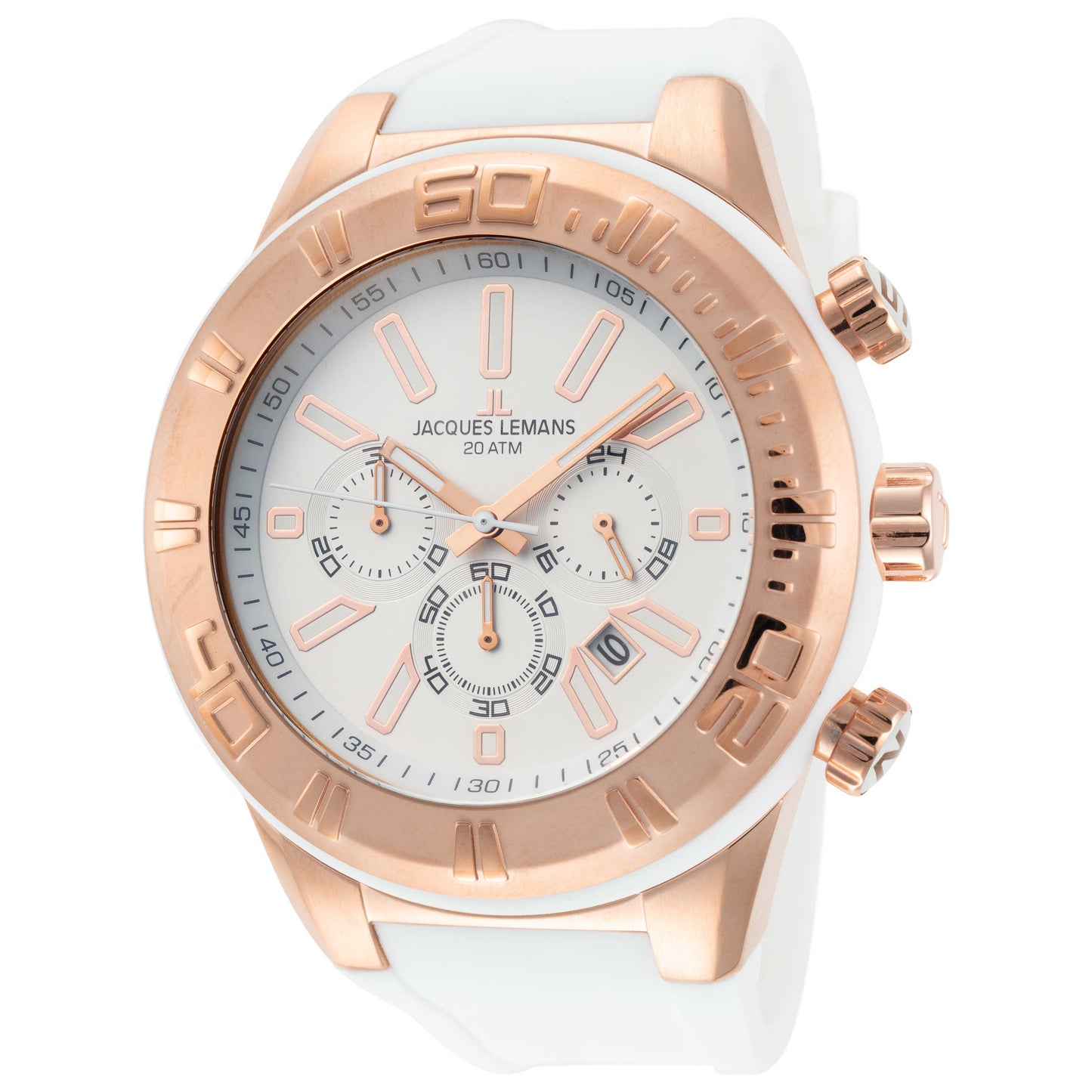 Front view of Jacques Lemans Miami Men's Quartz Watch 1-1820F