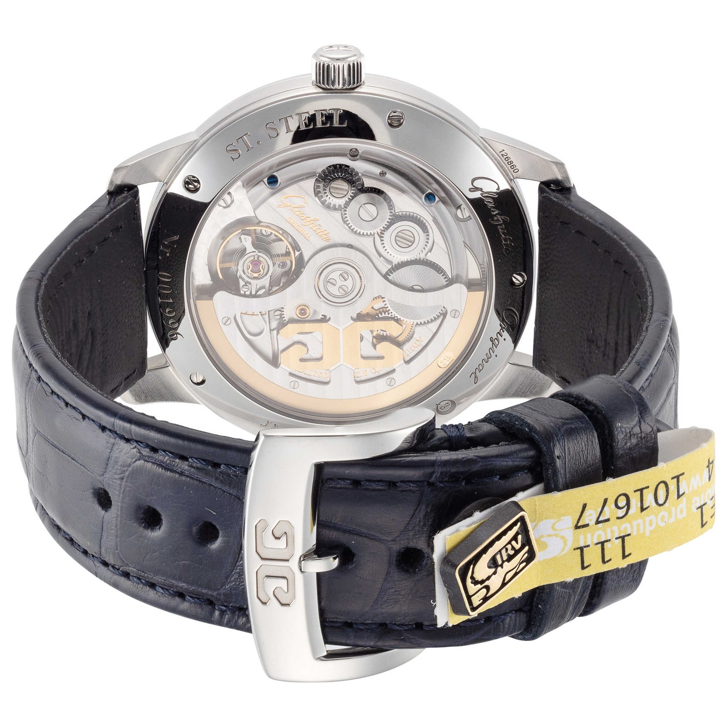 Back view of Glashutte Senator Excellence Panorama Men's Automatic Watch 1-36-01-05-02-01