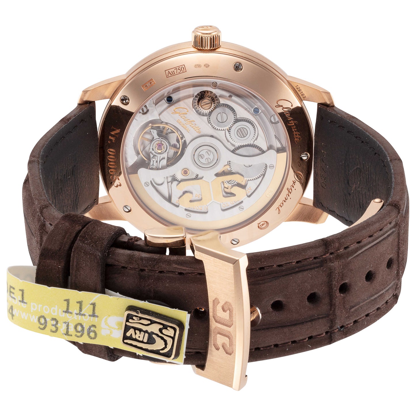 Back view of Glashutte Senator Excellence Men's Automatic Watch 1-36-01-06-05-31