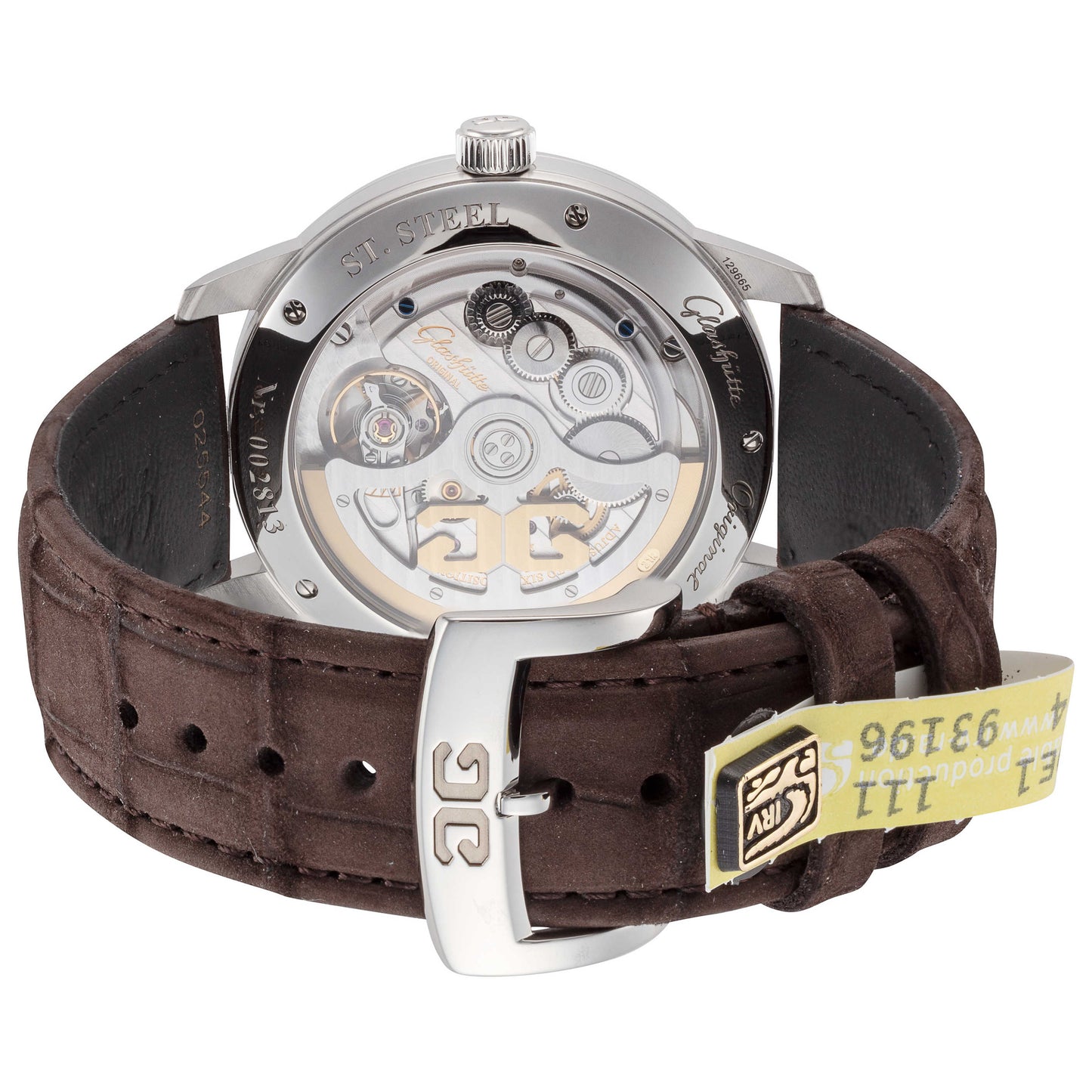 Back view of Glashutte Senator Excellence Panorama Men's Automatic Watch 1-36-03-05-02-02
