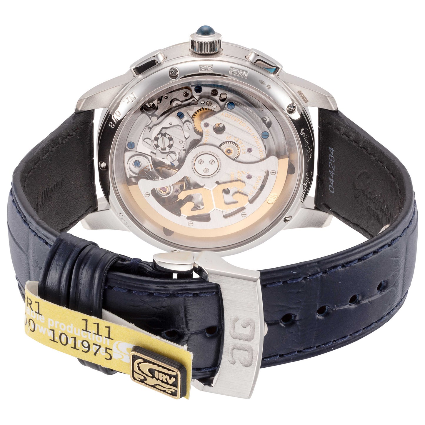 Back view of Glashutte Senator Chrono Men's Automatic Watch 1-37-01-02-03-30