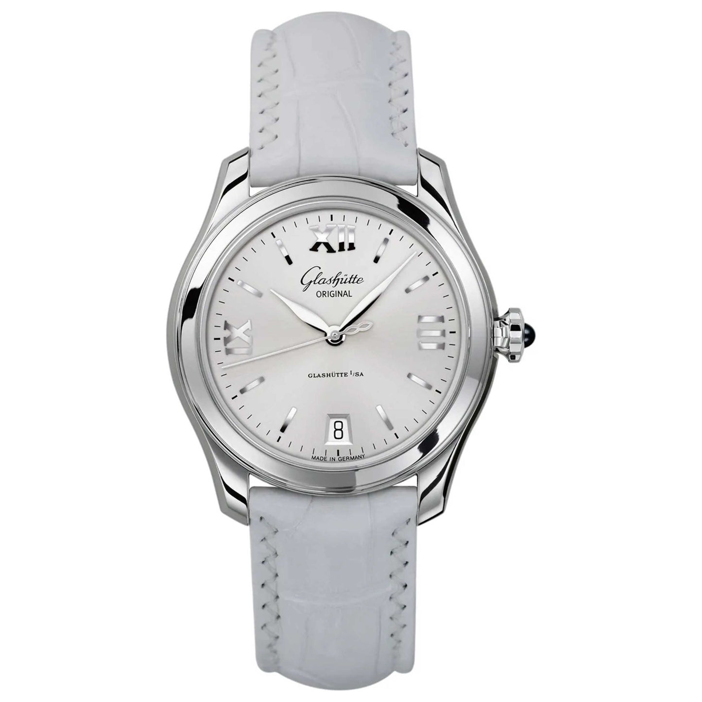 Front view of Glashutte Original Lady Serenade Women's Automatic Watch 1-39-22-02-02-44