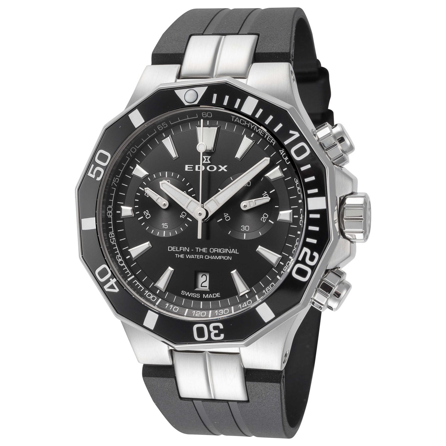 Front view of Edox Delfin The Original Men's Quartz Watch 10112-3NCA-NIN
