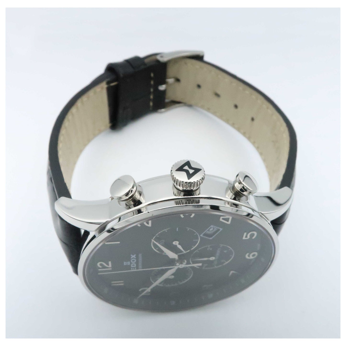 Edox Les Vauberts Men's Swiss Quartz (Battery-Powered) Watch 10408-3N-NBN-PO - Image #8