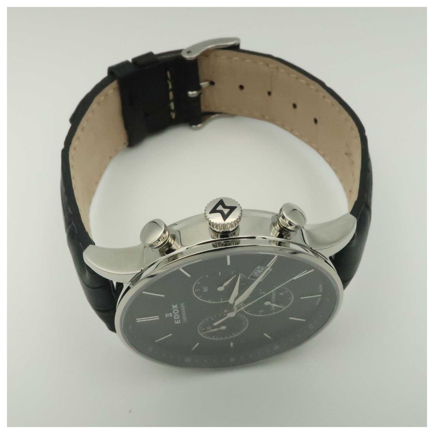 Edox Les Vauberts Men's Swiss Quartz (Battery-Powered) Watch 10408-3N-NIN-PO - Image #8