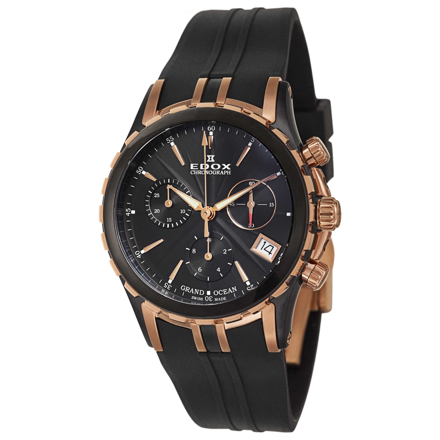 Front view of Edox Grand Ocean Women's Swiss Quartz (Battery-Powered) Watch 10410-357RN-NIR