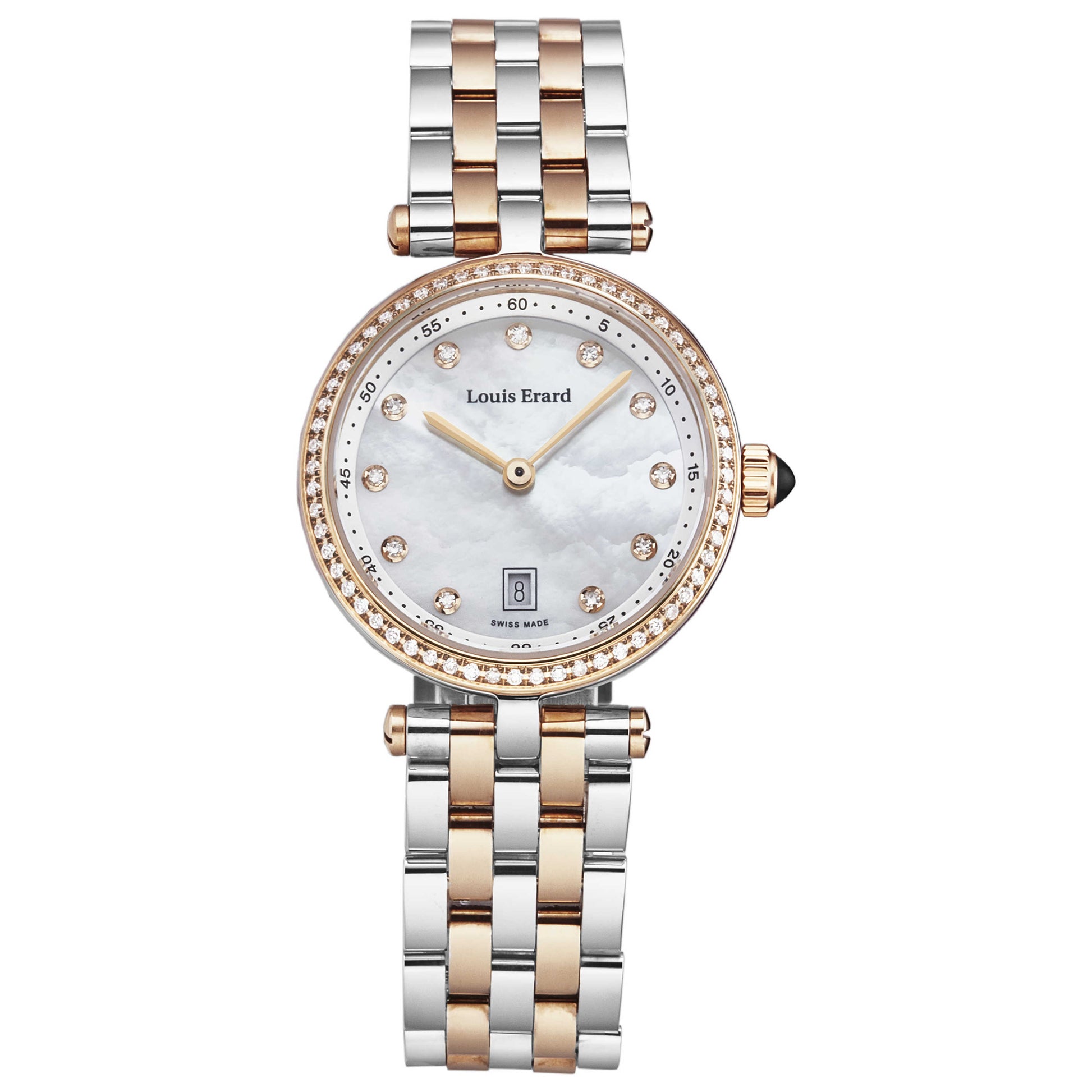 Front view of Louis Erard Romance Women's Quartz Watch 10800SB24BMA26