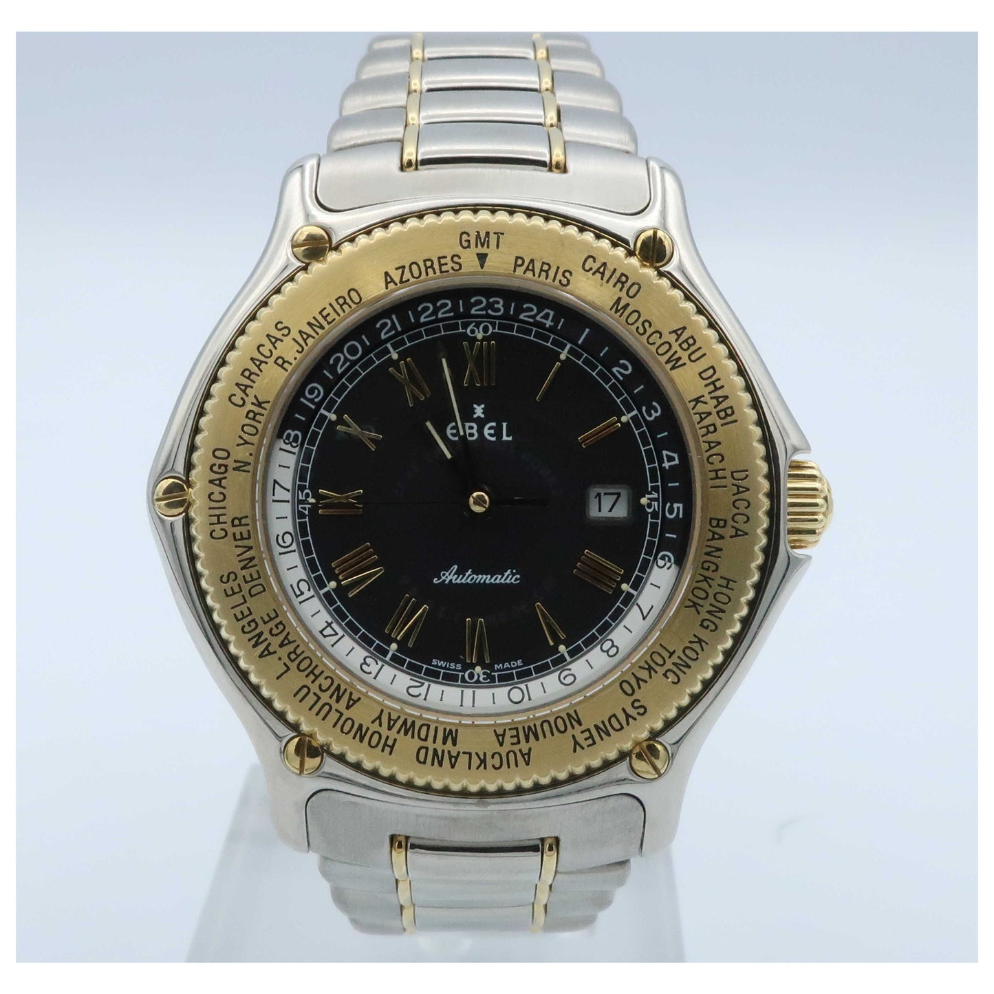 Front view of Ebel Voyager Men's Automatic Watch 1124913-5260P-SD