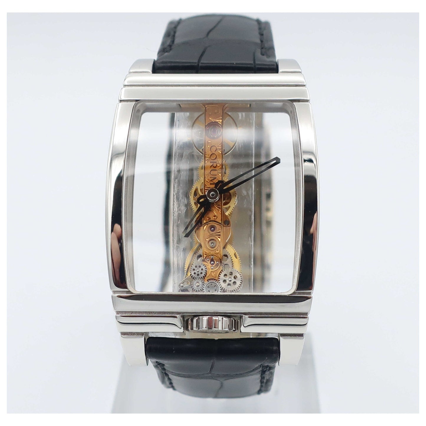 Front view of Corum Golden Bridge Men's Manual-Wind Watch 1135507000010000R-SD