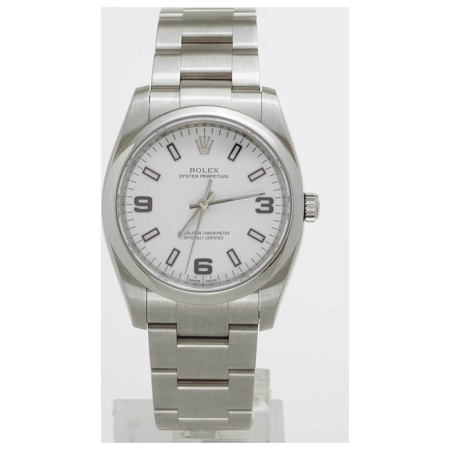 Front view of Rolex Air King Men's Automatic Watch 114200-PO2