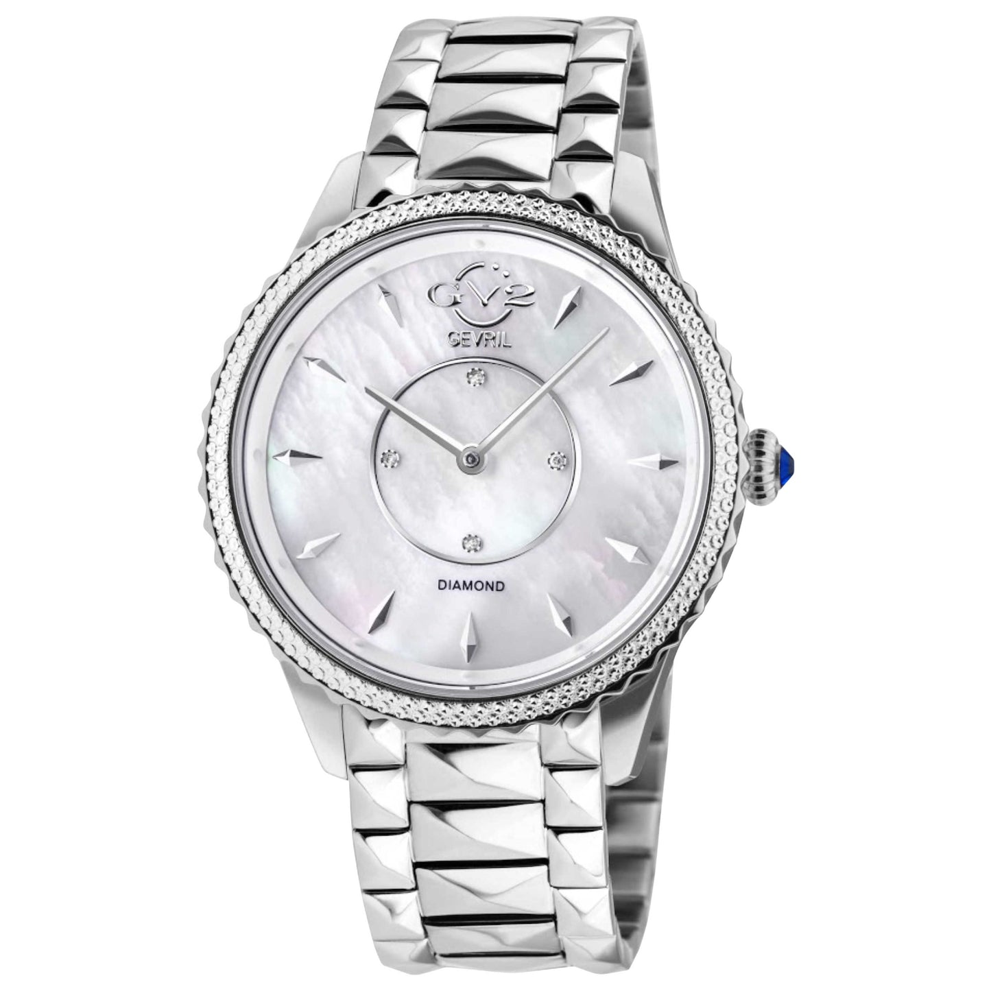 Front view of GV2 by Gevril Siena Diamond Women's Quartz Watch 11700-424