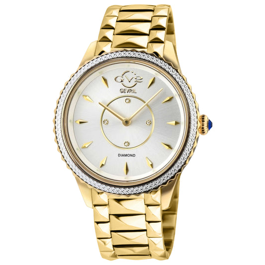 Front view of GV2 by Gevril Siena Diamond Women's Quartz Watch 11702-525