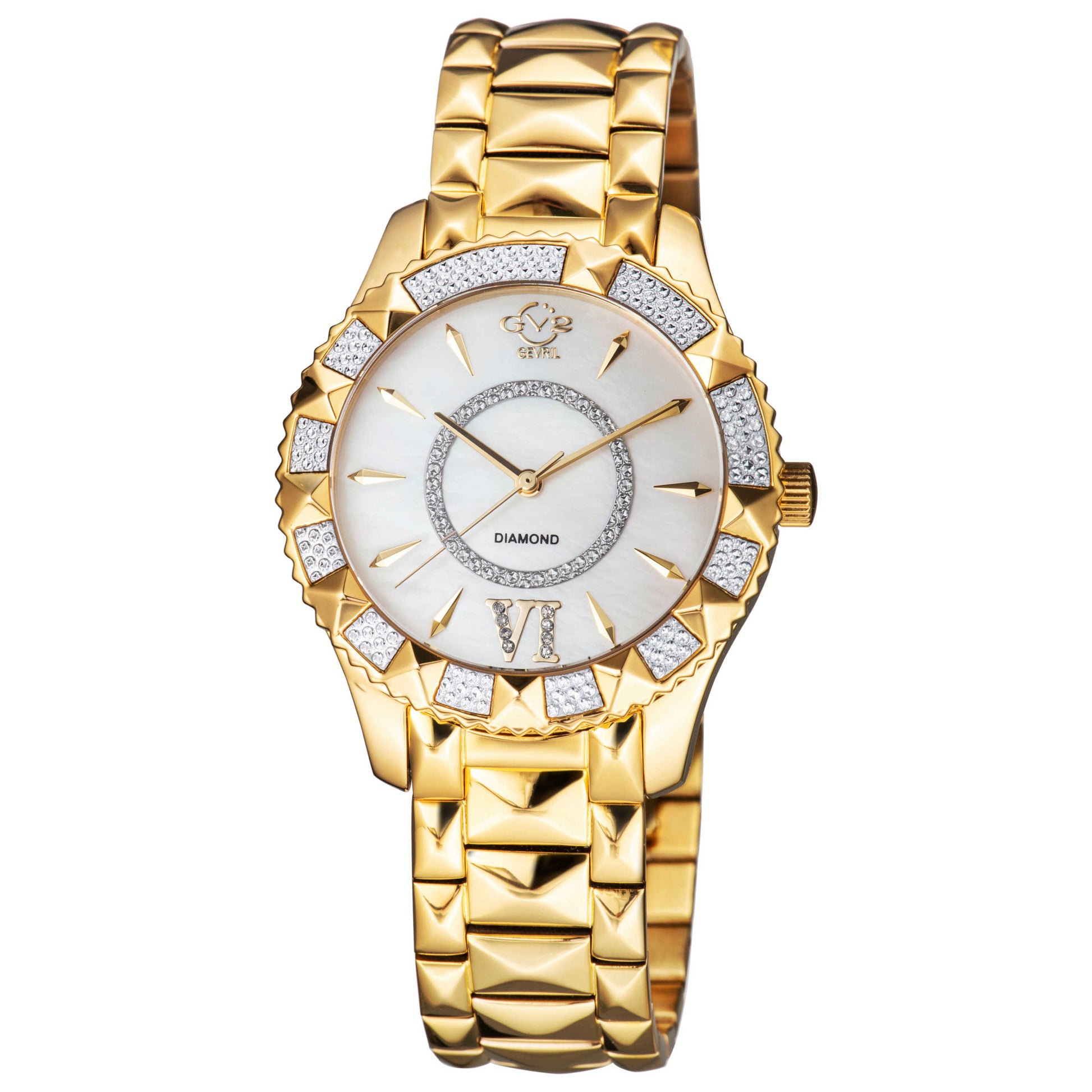 Front view of GV2 by Gevril Venice Diamond Women's Quartz Watch 11712-525