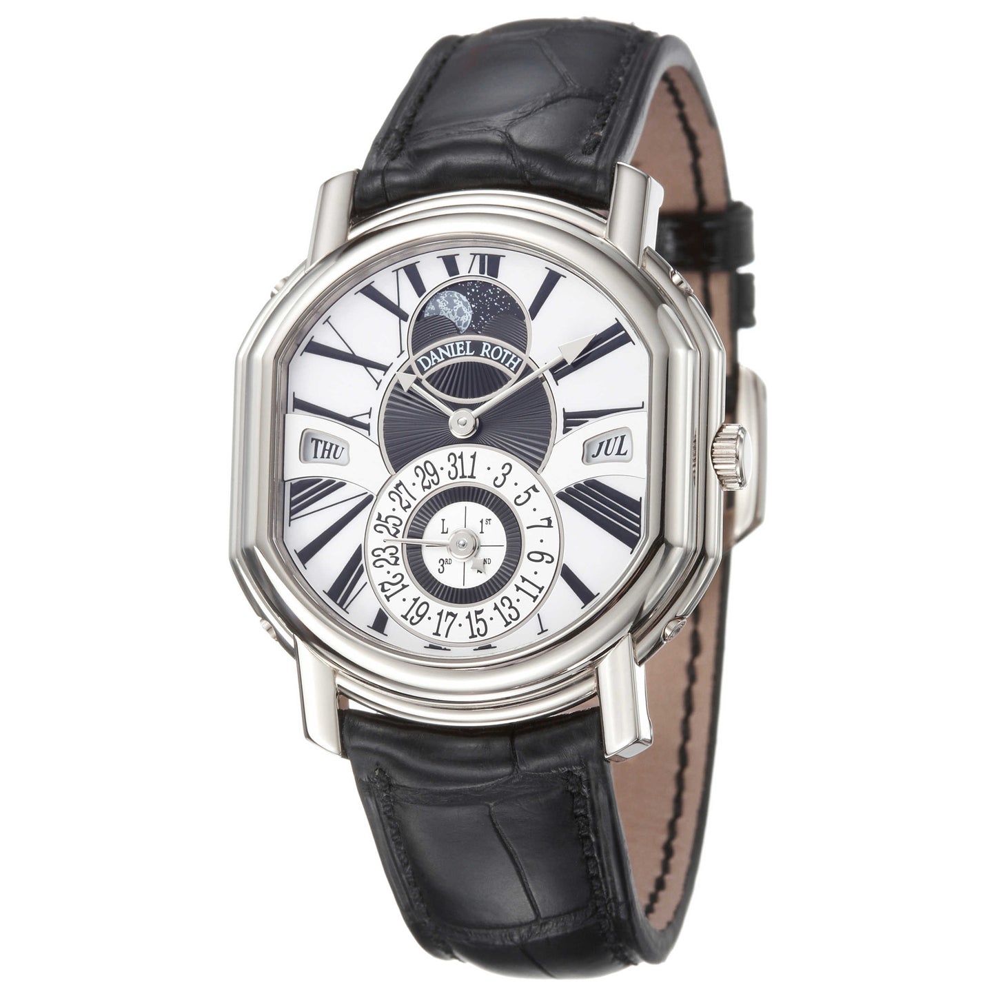 Front view of Daniel Roth Perpetual Calendar Men's Automatic Watch 118-X-60-154-CN-BA