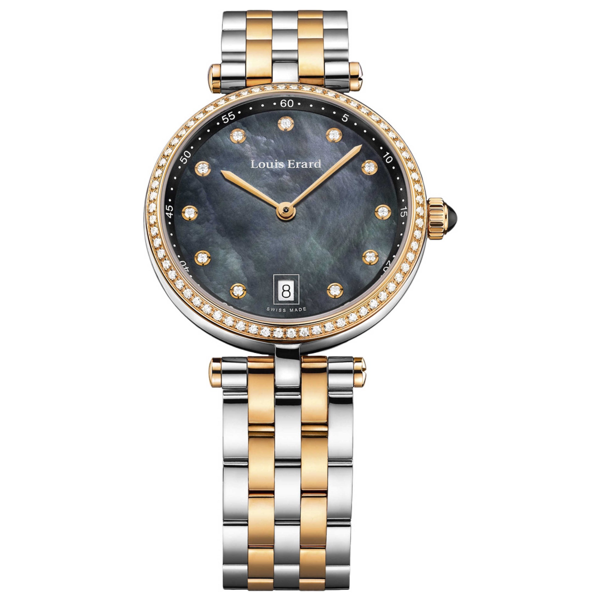 Front view of Louis Erard Romance Women's Quartz Watch 11810SB29BMA27