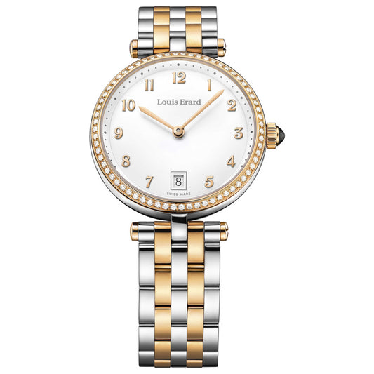 Front view of Louis Erard Romance Women's Quartz Watch 11810SB40BMA27
