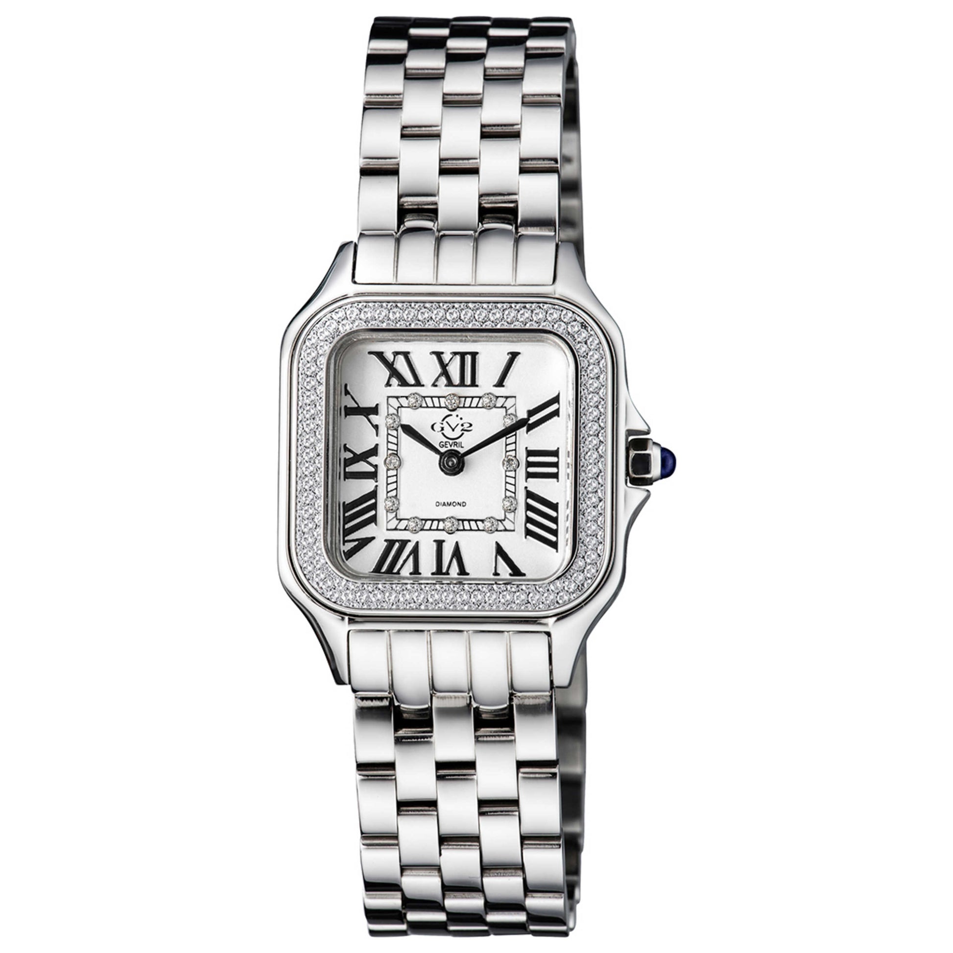 Front view of GV2 by Gevril Milan Diamond Women's Quartz Watch 12110B