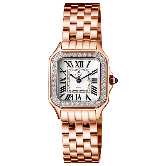 Front view of GV2 by Gevril Milan Diamond Women's Quartz Watch 12111B