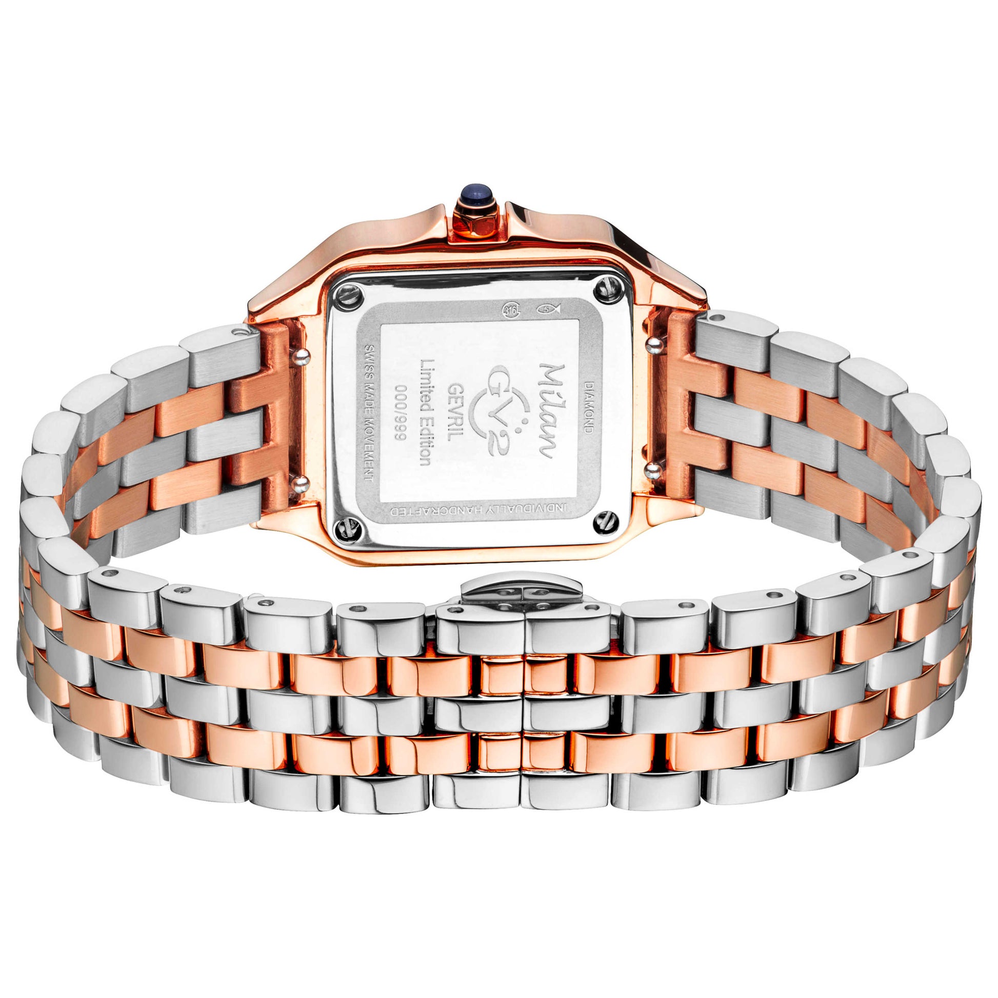 GV2 by Gevril Milan Diamond Women's Quartz Watch 12114B - Image #2