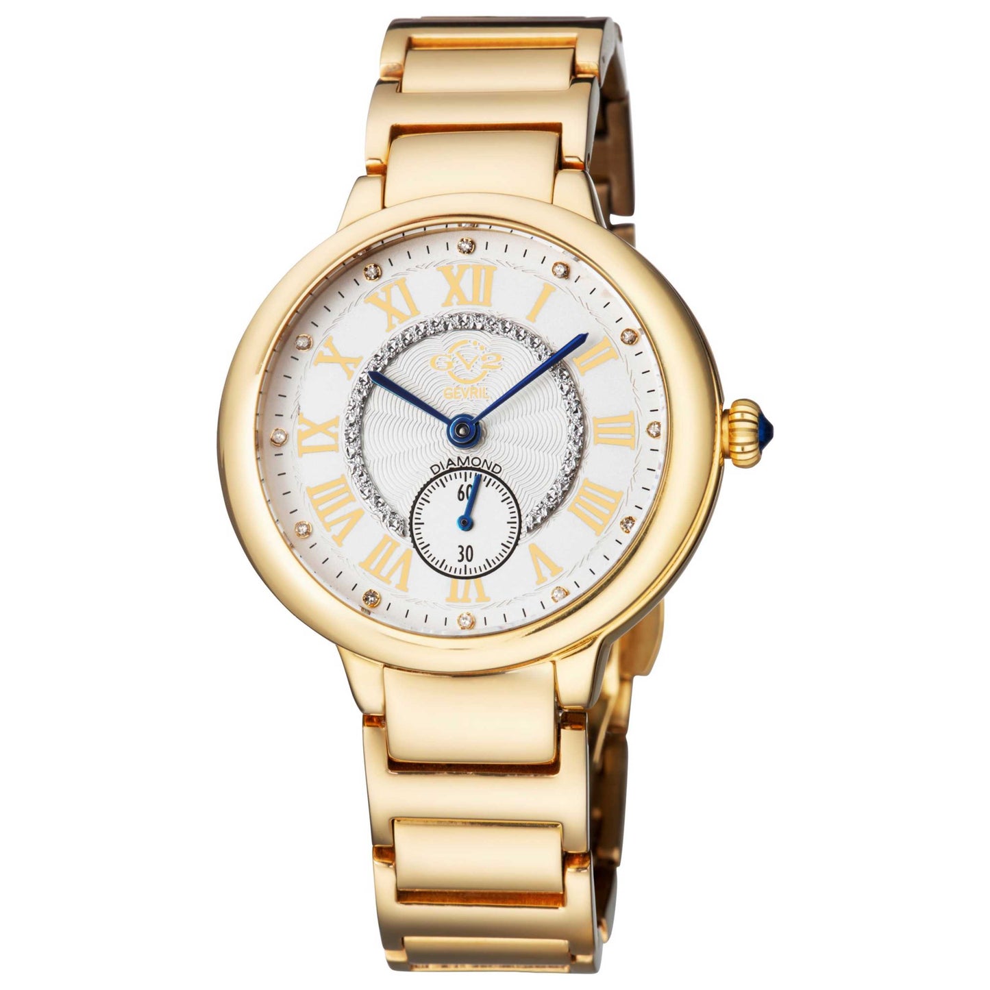 Front view of GV2 by Gevril Rome Diamond Women's Quartz Watch 12208B