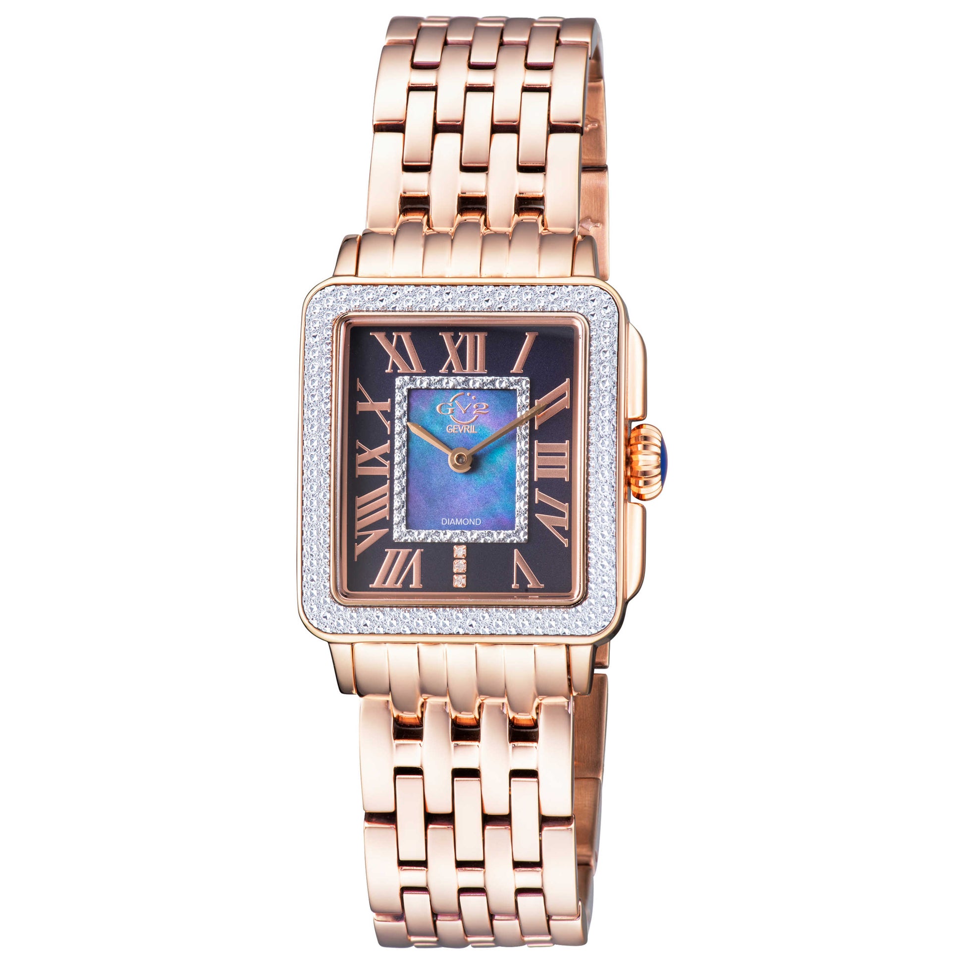 Front view of GV2 by Gevril Padova Diamond Women's Quartz Watch 12306B