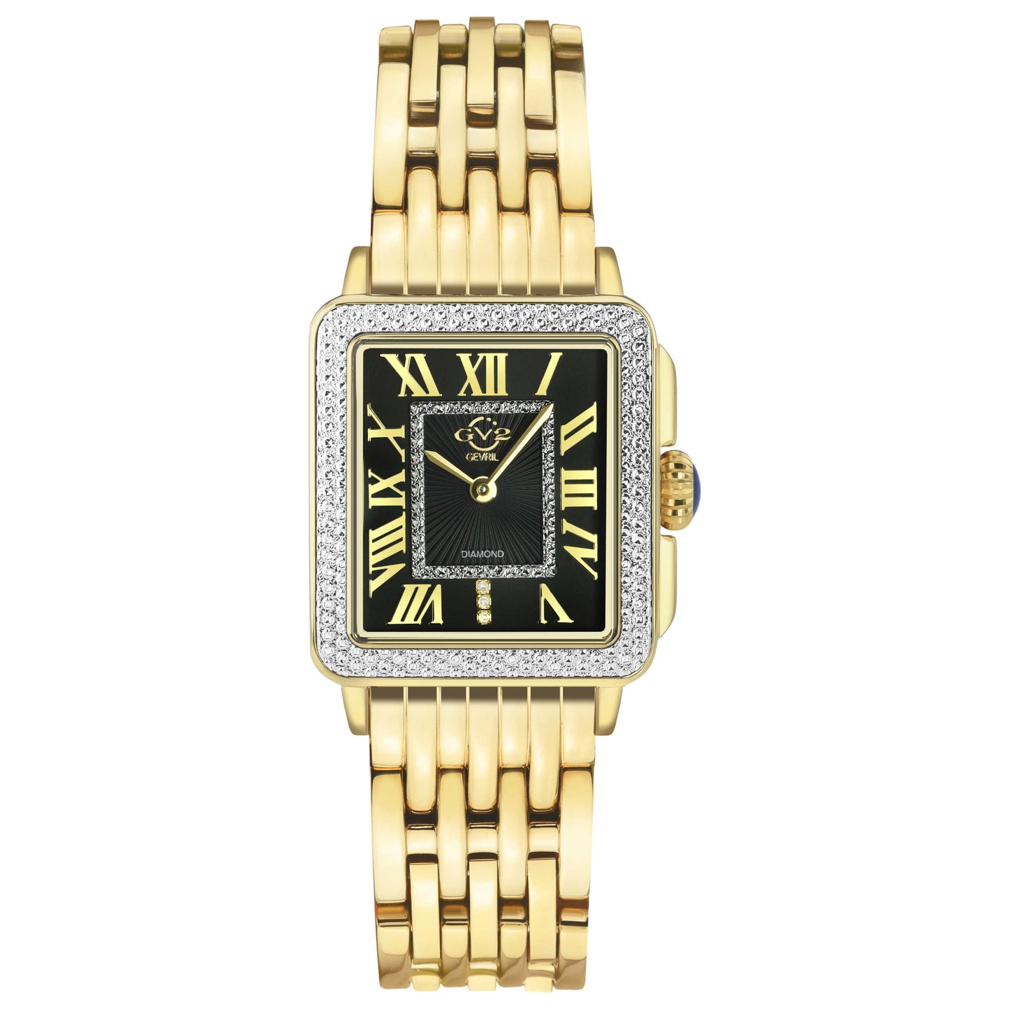 Front view of GV2 by Gevril Padova Diamond Women's Quartz Watch 12313B