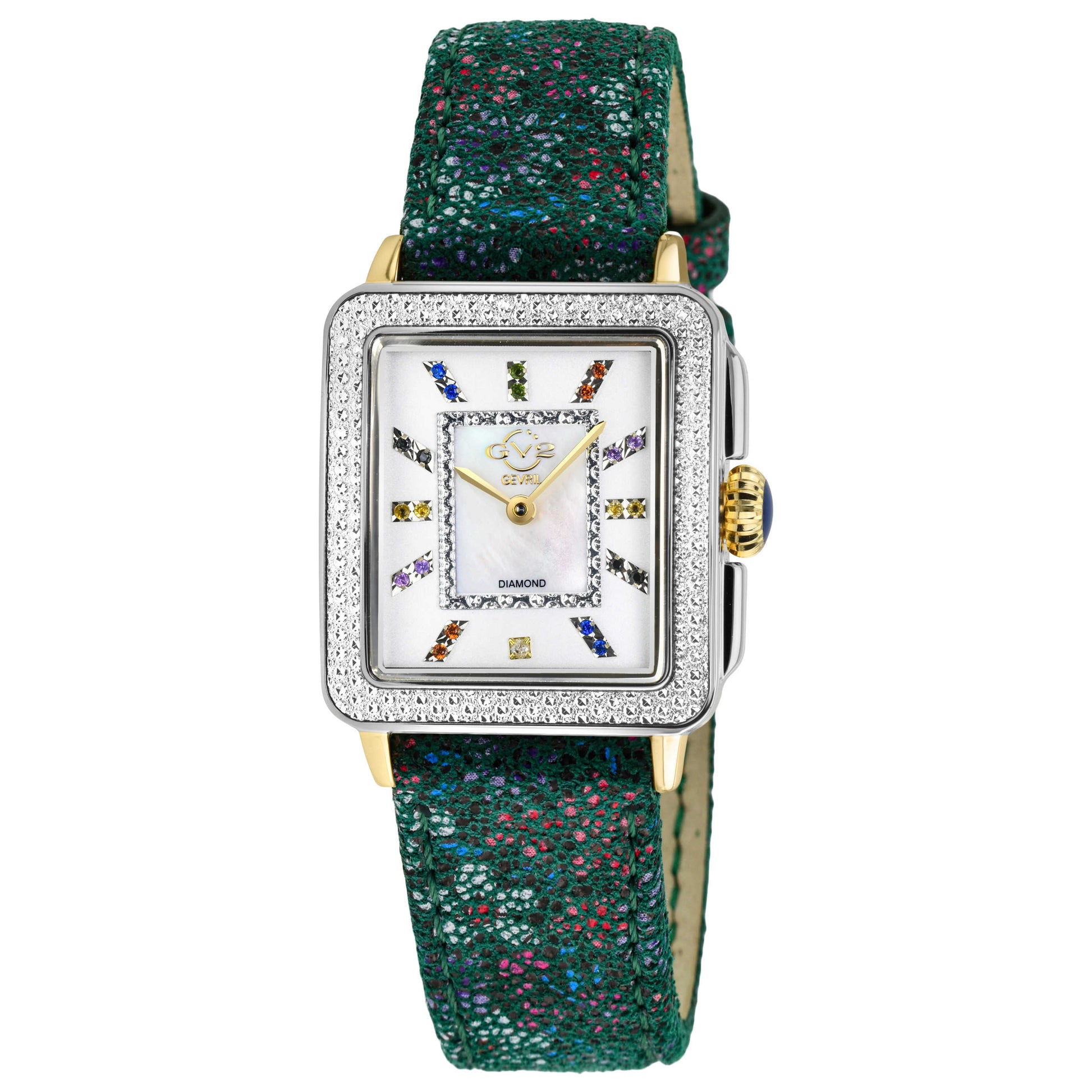 Front view of GV2 by Gevril Padova Diamond Women's Quartz Watch 12334F