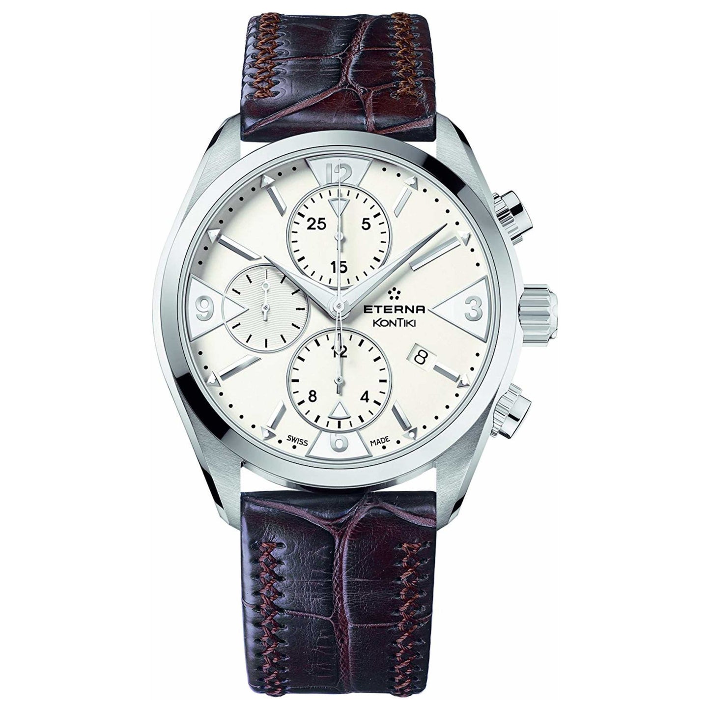 Front view of Eterna KonTiki Men's Automatic Watch 1240-41-63-1183