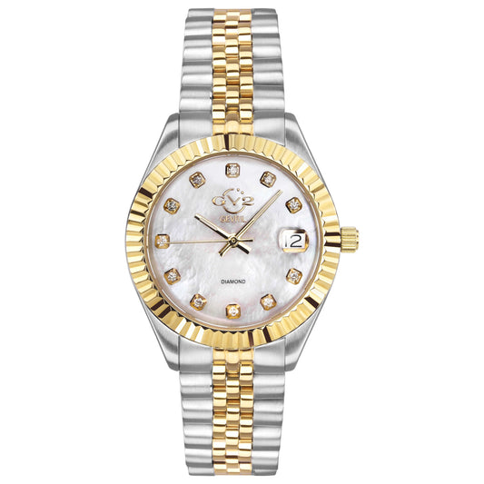 Front view of GV2 by Gevril Naples Diamond Women's Quartz Watch 12404