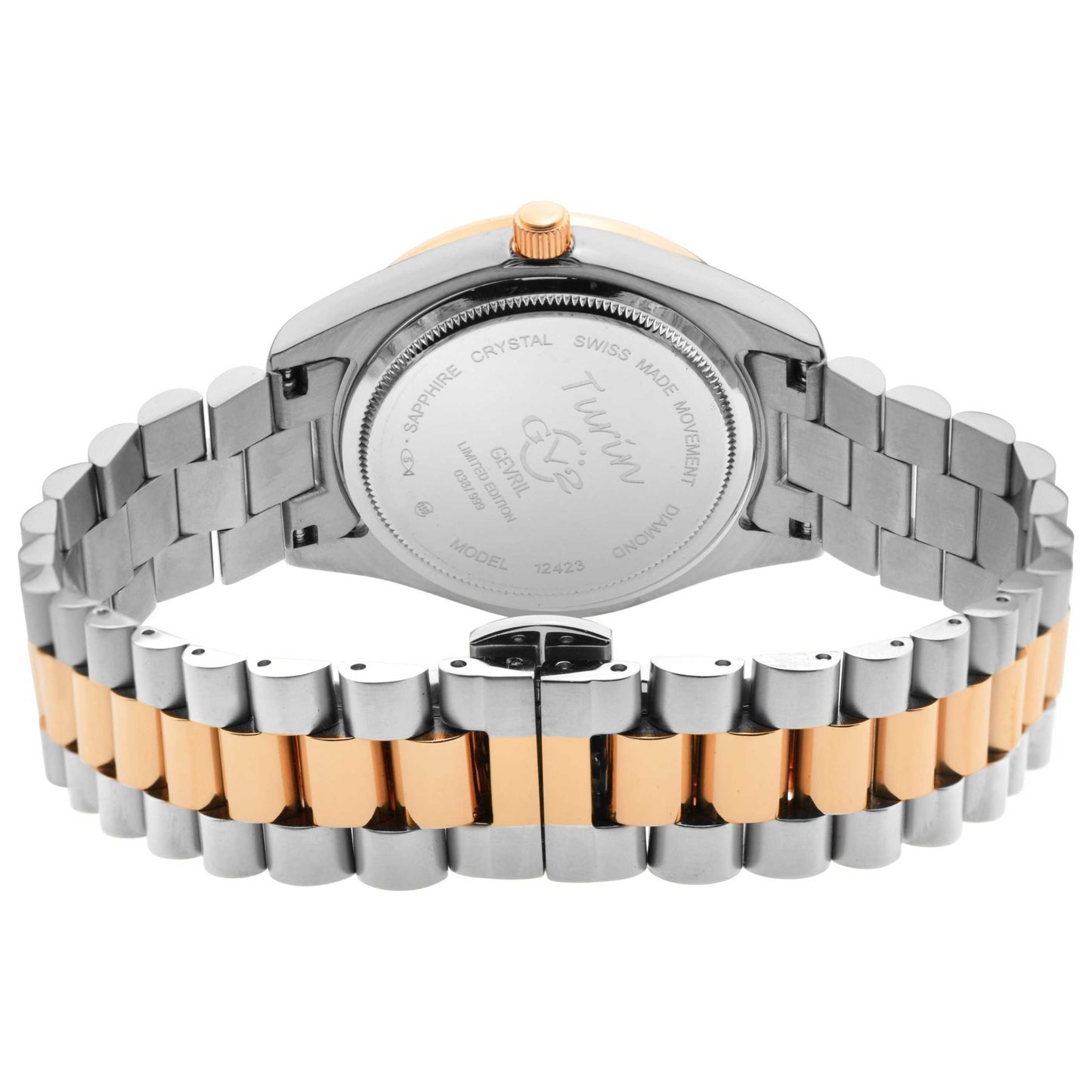 GV2 by Gevril Turin Diamond Women's Quartz Watch 12423B - Image #2