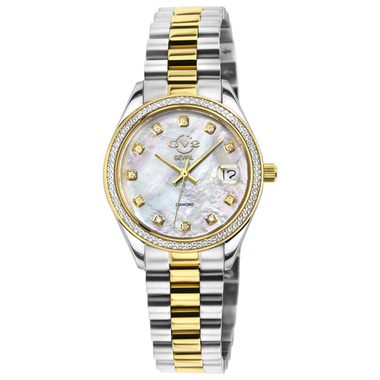 Front view of GV2 by Gevril Turin Diamond Women's Quartz Watch 12424B