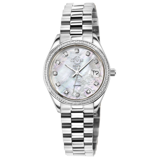 Front view of GV2 by Gevril Turin Diamond Women's Quartz Watch 12425B