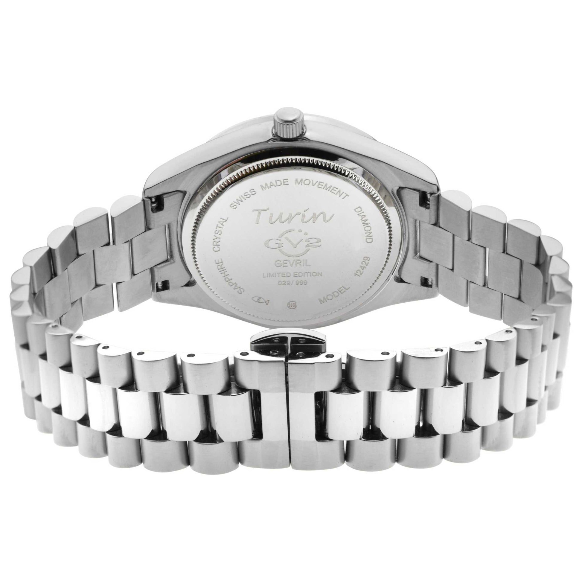 GV2 by Gevril Turin Diamond Women's Quartz Watch 12429B - Image #2