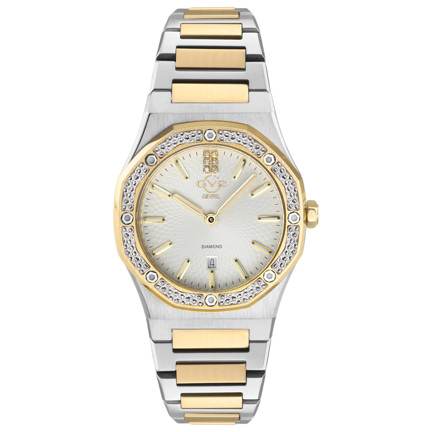 Front view of GV2 by Gevril Palmanova Diamond Women's Quartz Watch 12700