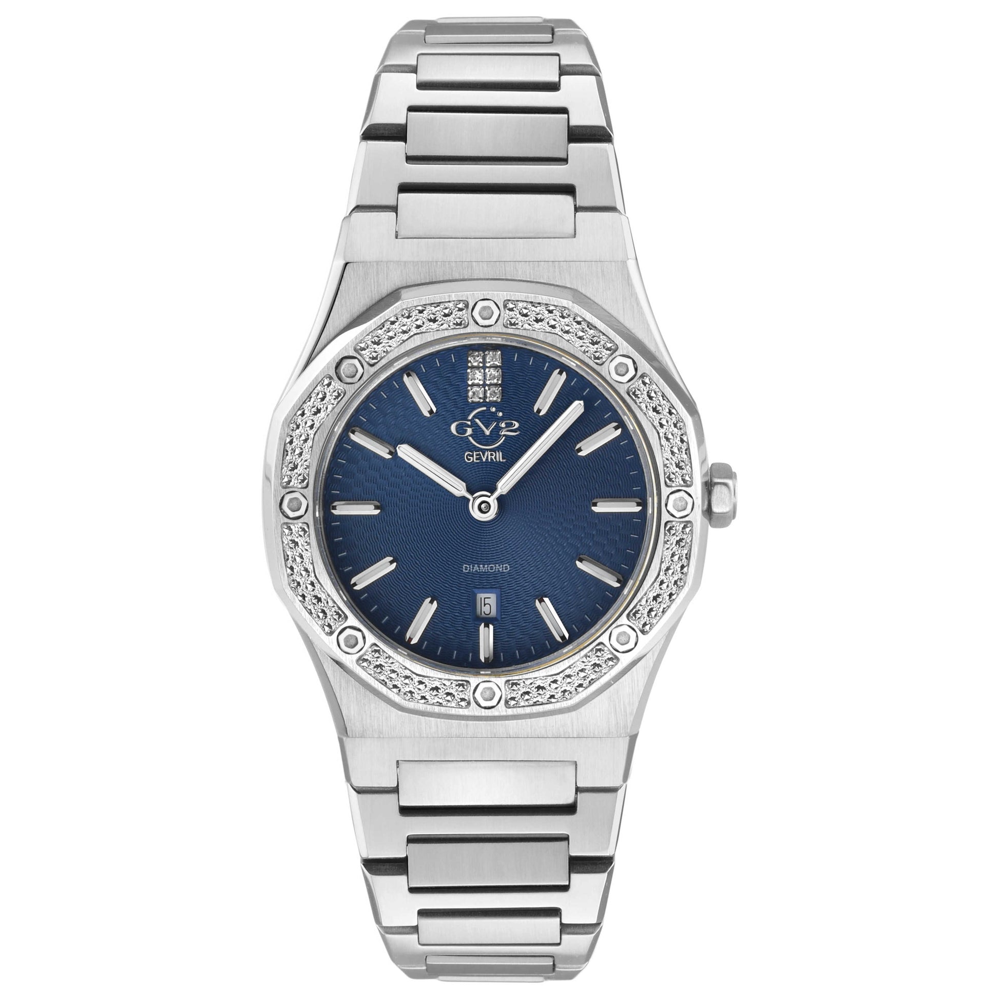Front view of GV2 by Gevril Palmanova Diamond Women's Quartz Watch 12703